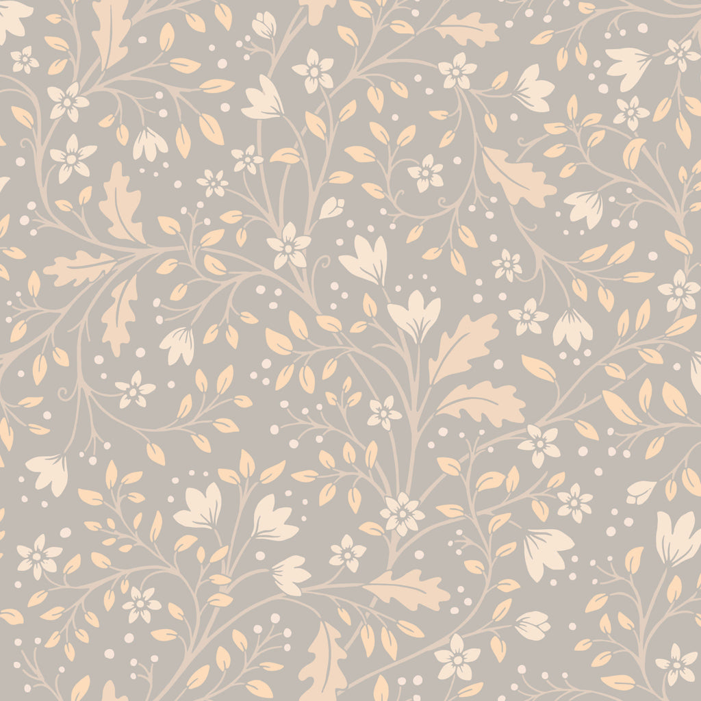 Clematis Botanical Peel and Stick Wallpaper by Anna Black Creative