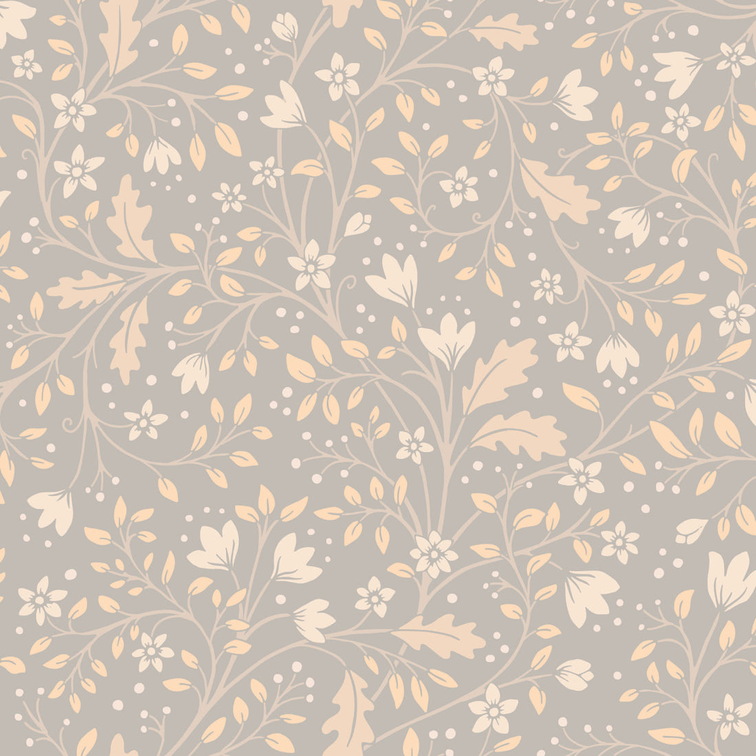 Clematis Botanical Peel and Stick Wallpaper by Anna Black Creative