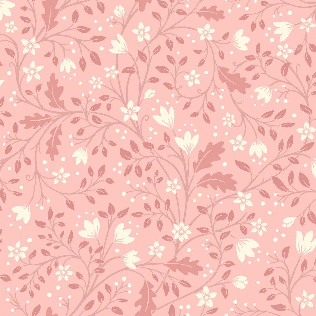 Clematis Botanical Peel and Stick Wallpaper by Anna Black Creative