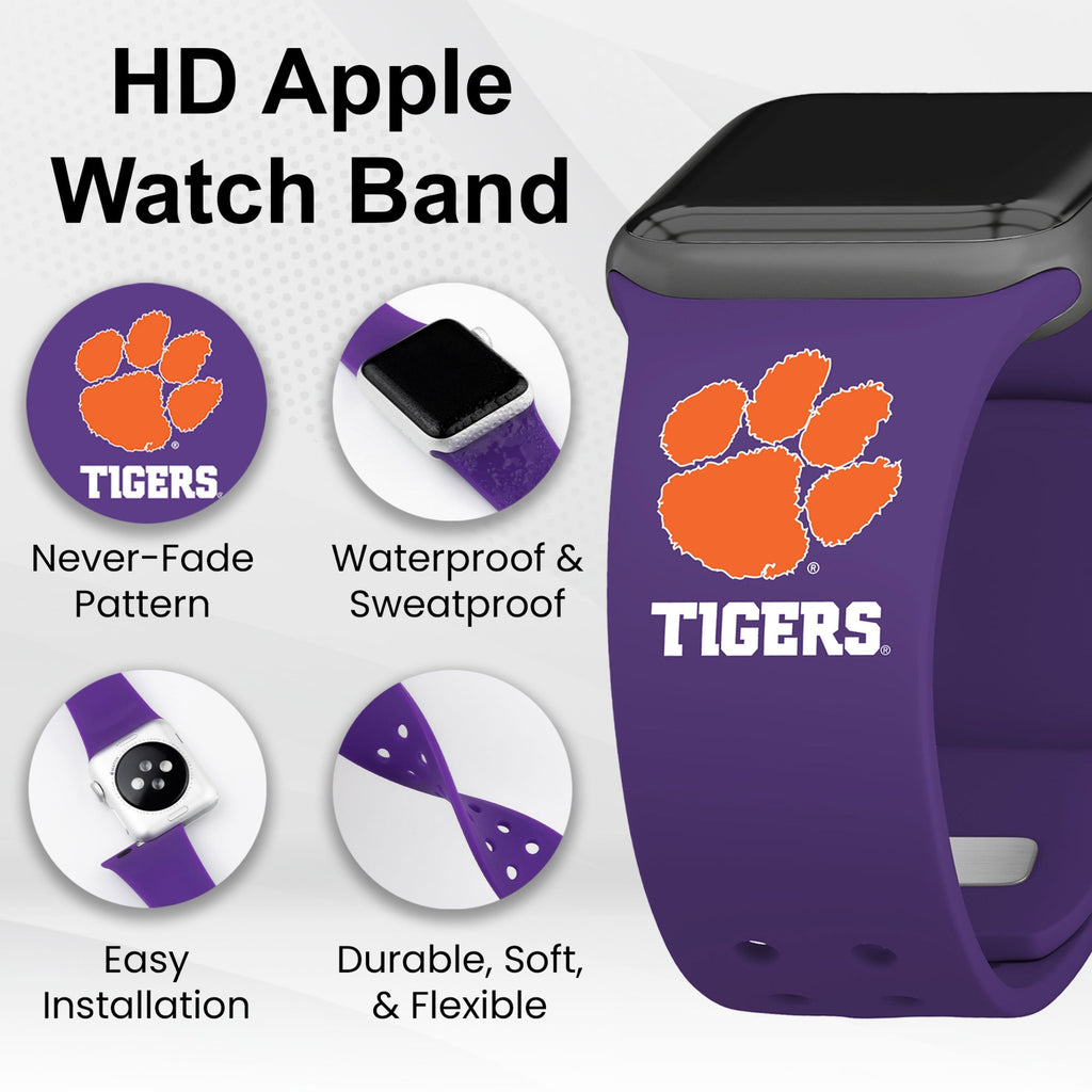 Clemson Tigers HD Apple Watch Band
