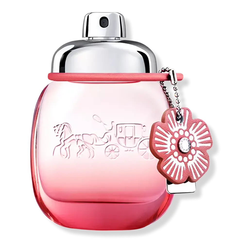 A 1.7 fl oz bottle of Coach Floral Blush Eau de Parfum featuring a sweet floral fragrance profile.
