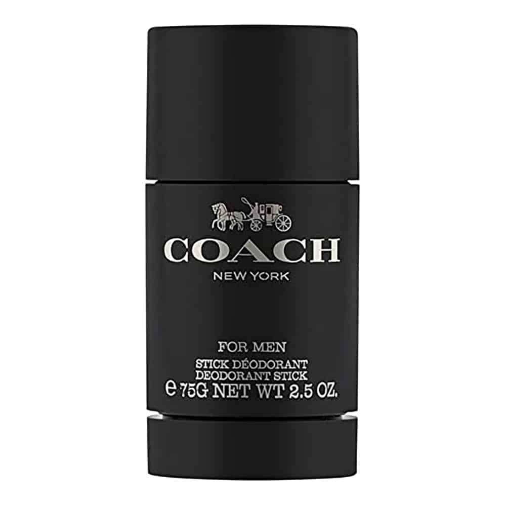 Coach for Men Deodorant Stick 2.5 OZ in black packaging