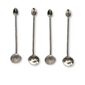Silver Cockle & Cowrie Condiment Spoons Set
