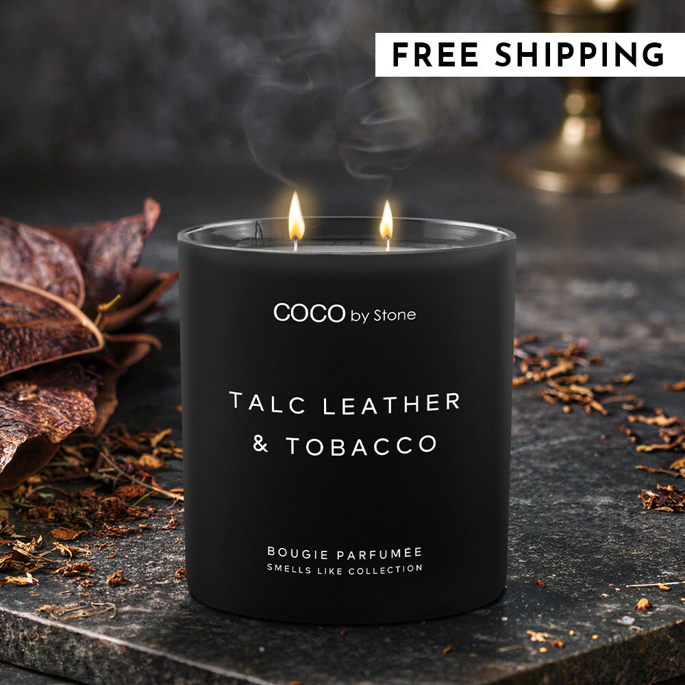 11oz Smells Like Talc Leather & Tobacco Candle