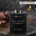11oz Smells Like Talc Leather & Tobacco Candle