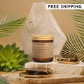 3.5oz Mandarin Rind + Geranium Natural Coconut Apricot Wax Candle