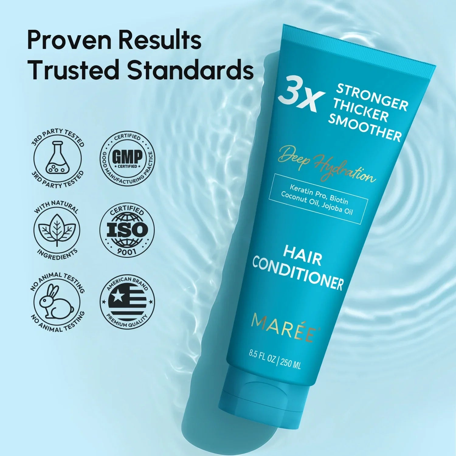 Deep Hydrating Coconut Hair Conditioner with Keratin and Biotin - Image 5