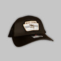 Vintage White Woven Trucker Hat for Casual Outfits