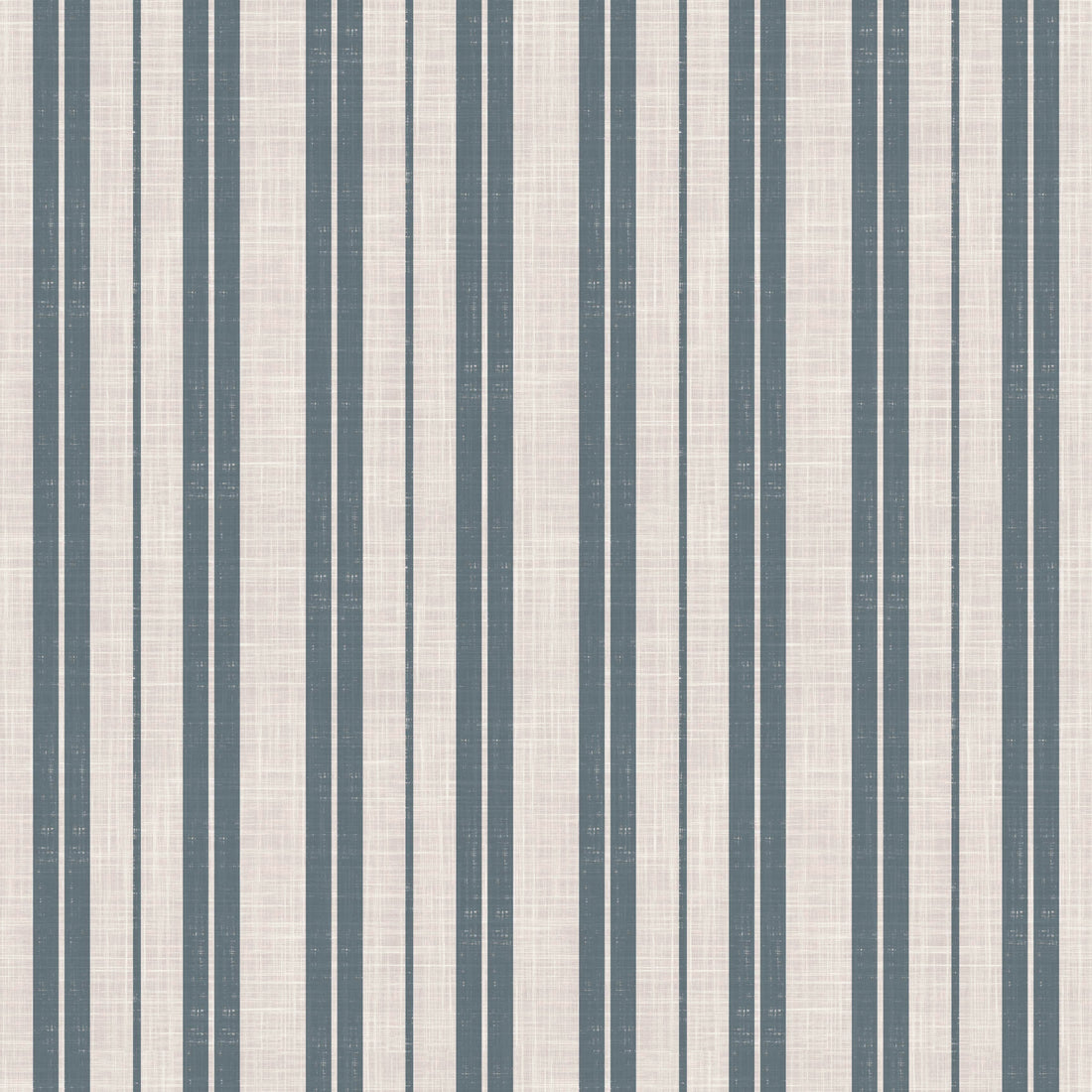 Colbi Striped Wallpaper, Blue and Off-White Classic Farmhouse