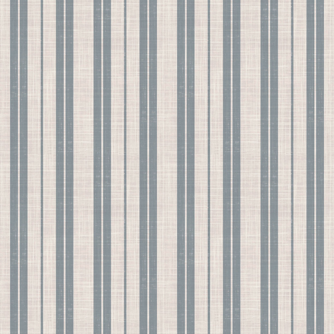 Colbi Striped Wallpaper, Blue and Off-White Classic Farmhouse