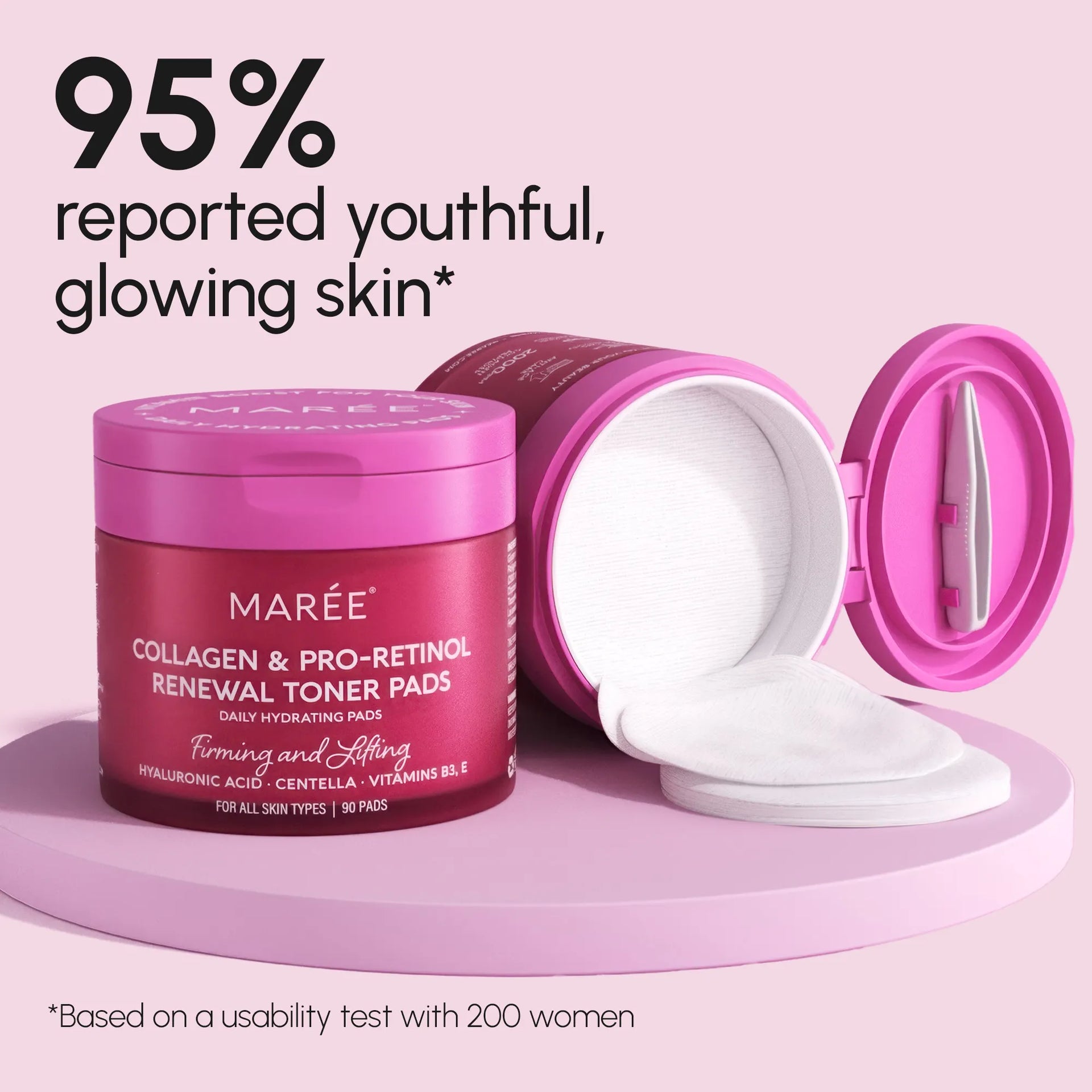 10% Collagen Renewal Toner Pads with Retinol for Anti-Aging - Image 7