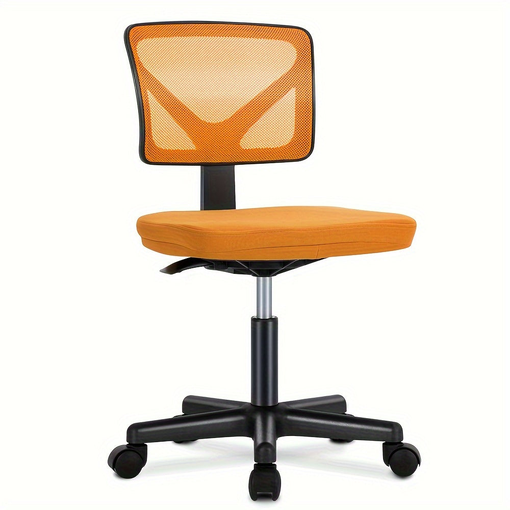 Ergonomic Armless Mesh Swivel Office Desk Chair with Wheels