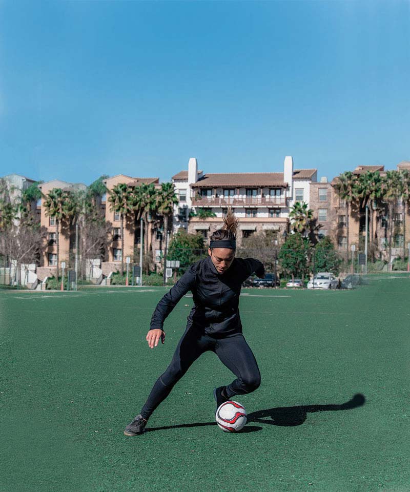 Women's Performance Soccer Tight with Shin Guard Pocket - Black