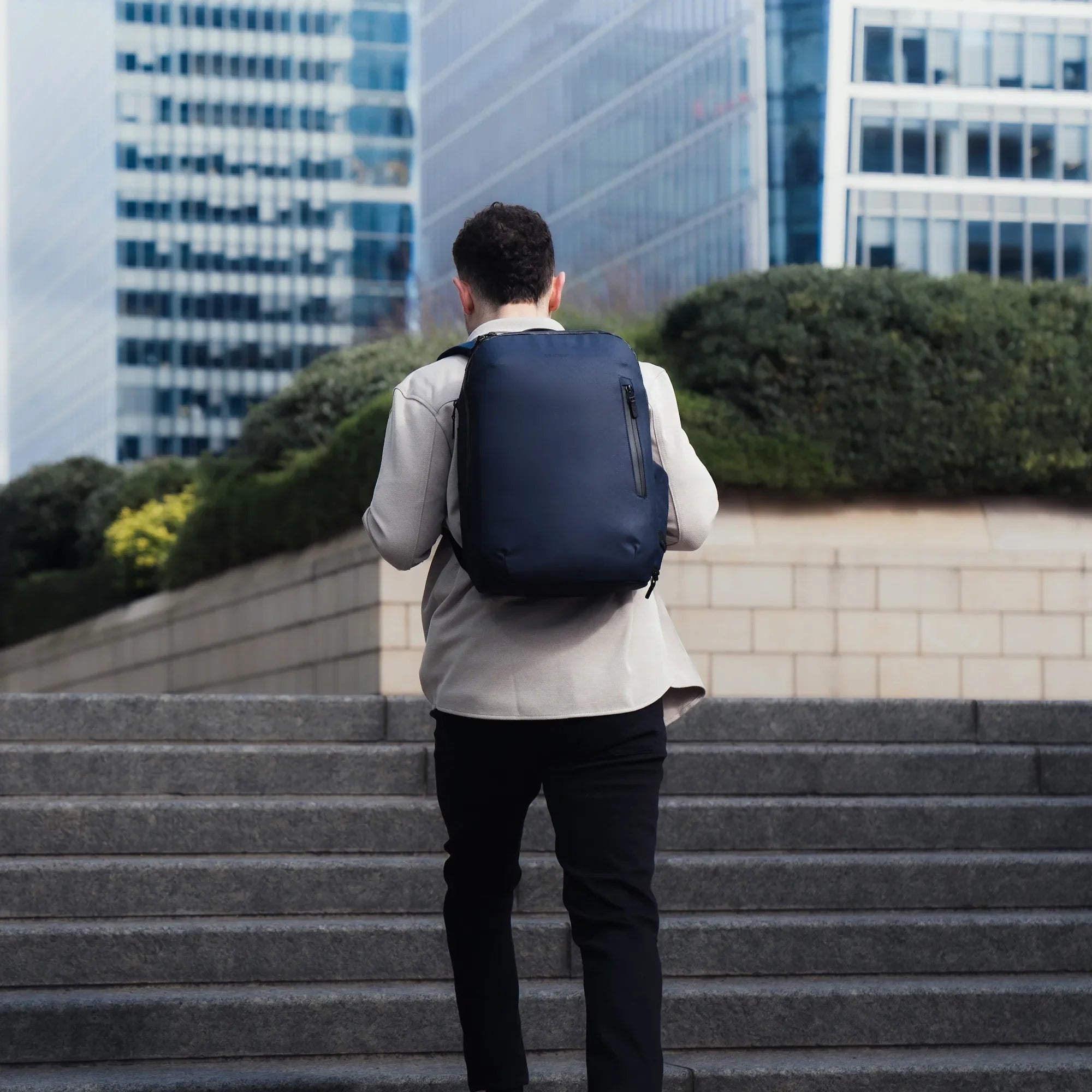 The Commuter Everyday Backpack in Midnight Blue for Urban Travel