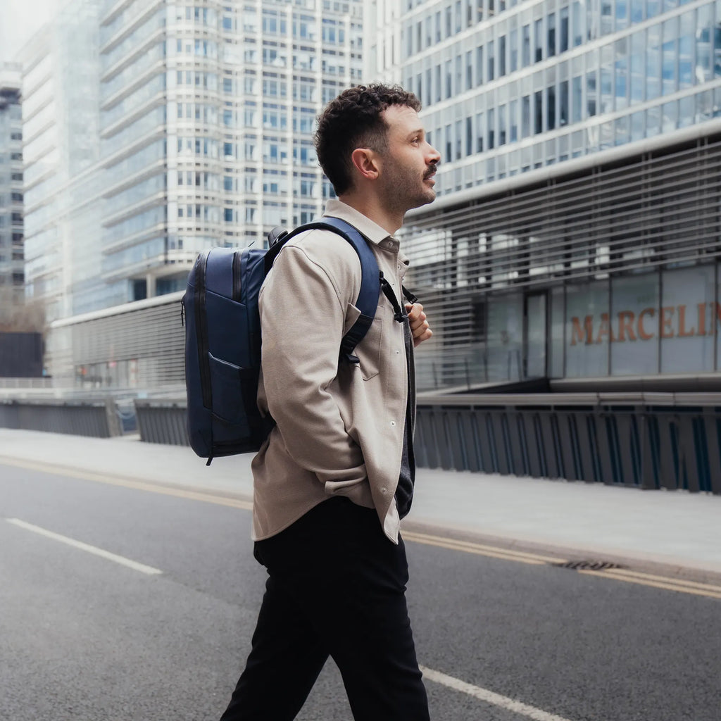 The Commuter Everyday Backpack in Midnight Blue for Urban Travel