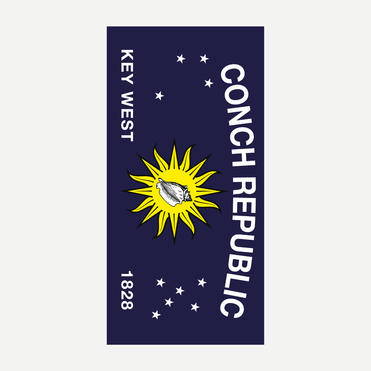 Conch Republic Key West Beach Towel Tropical Cotton Velour