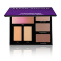 The Contour Book Volume III palette open, showing three sculpting powders, two highlighters, and one bronzer shade.