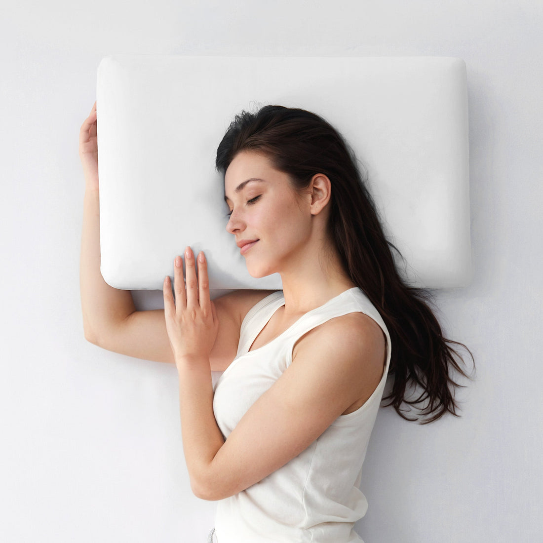 Cooling Memory Foam Pillow Perforated Breathable Bed Support - Image 4