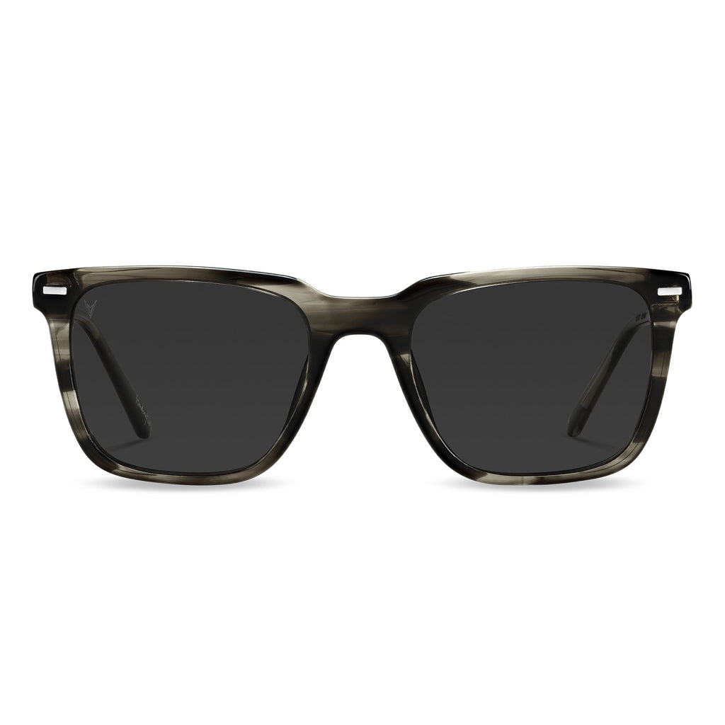 The Cooper square sunglasses in Black Smoke colorway