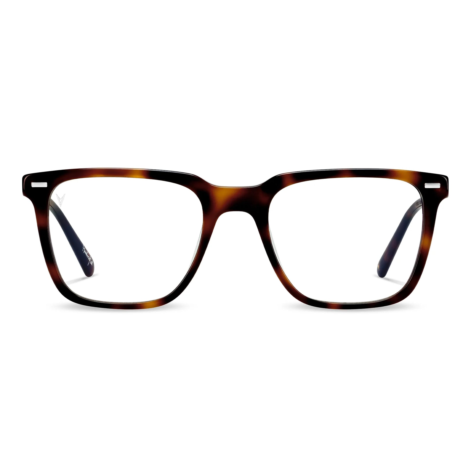 Cooper Blue Light glasses in Rye Tort featuring a square Italian acetate frame