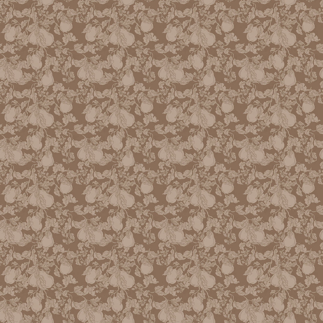 Copeland Cottagecore Wallpaper in Taupe and Brown