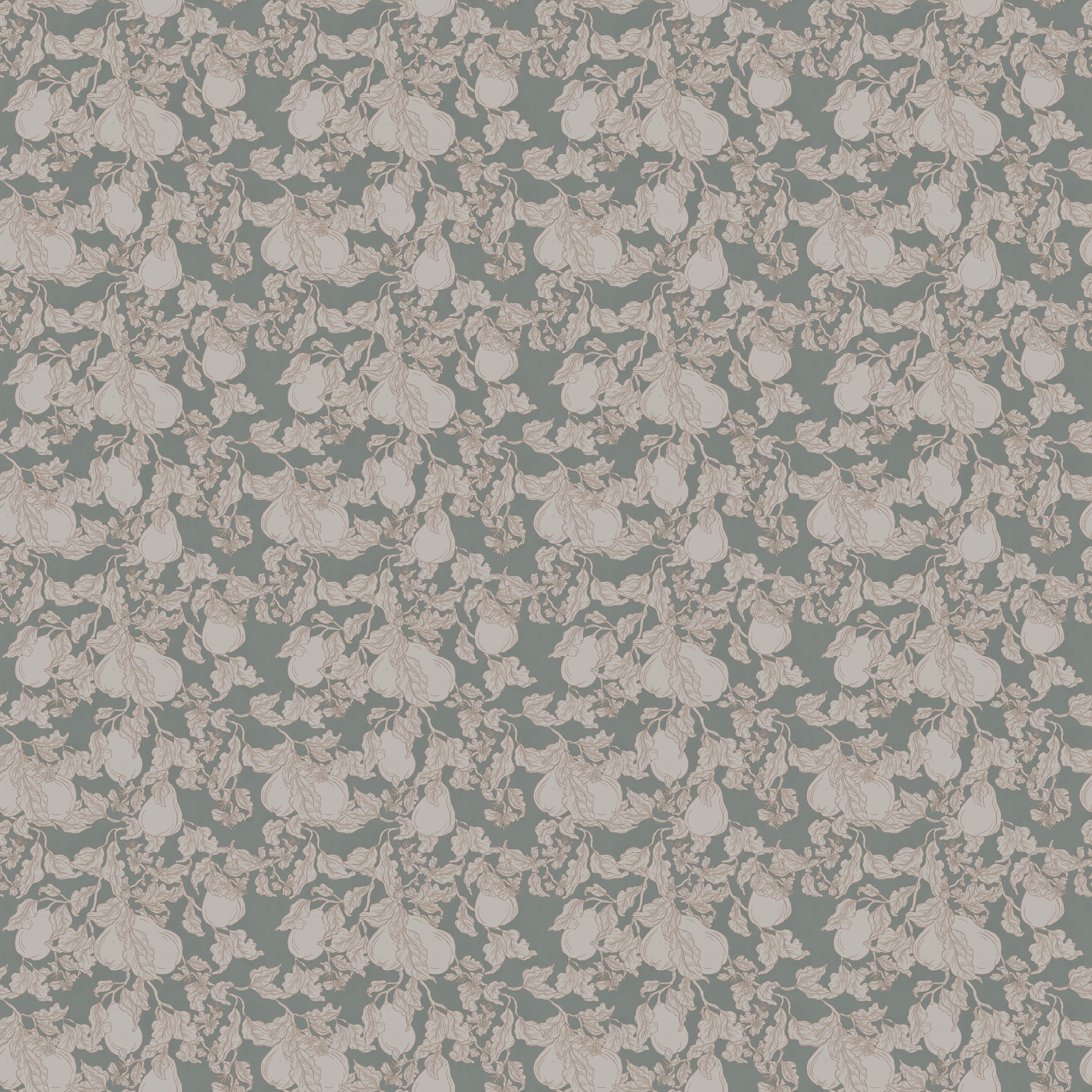 Copeland Cottagecore Wallpaper in Taupe and Brown