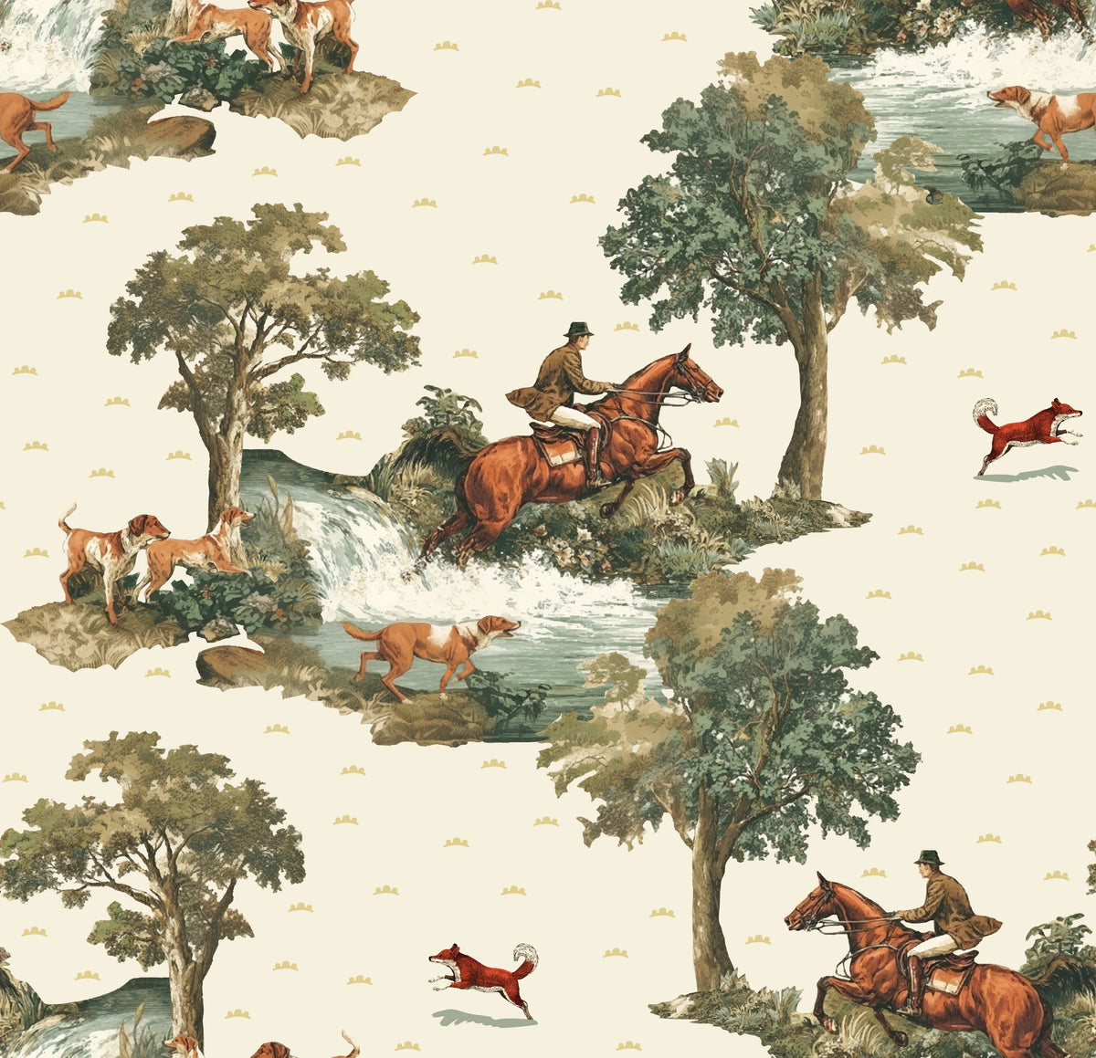 Copper Wallpaper by Hosta Pasta Patterns