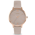 Vincero Collective Eros Limited Release watch with rose dial and taupe Italian leather strap