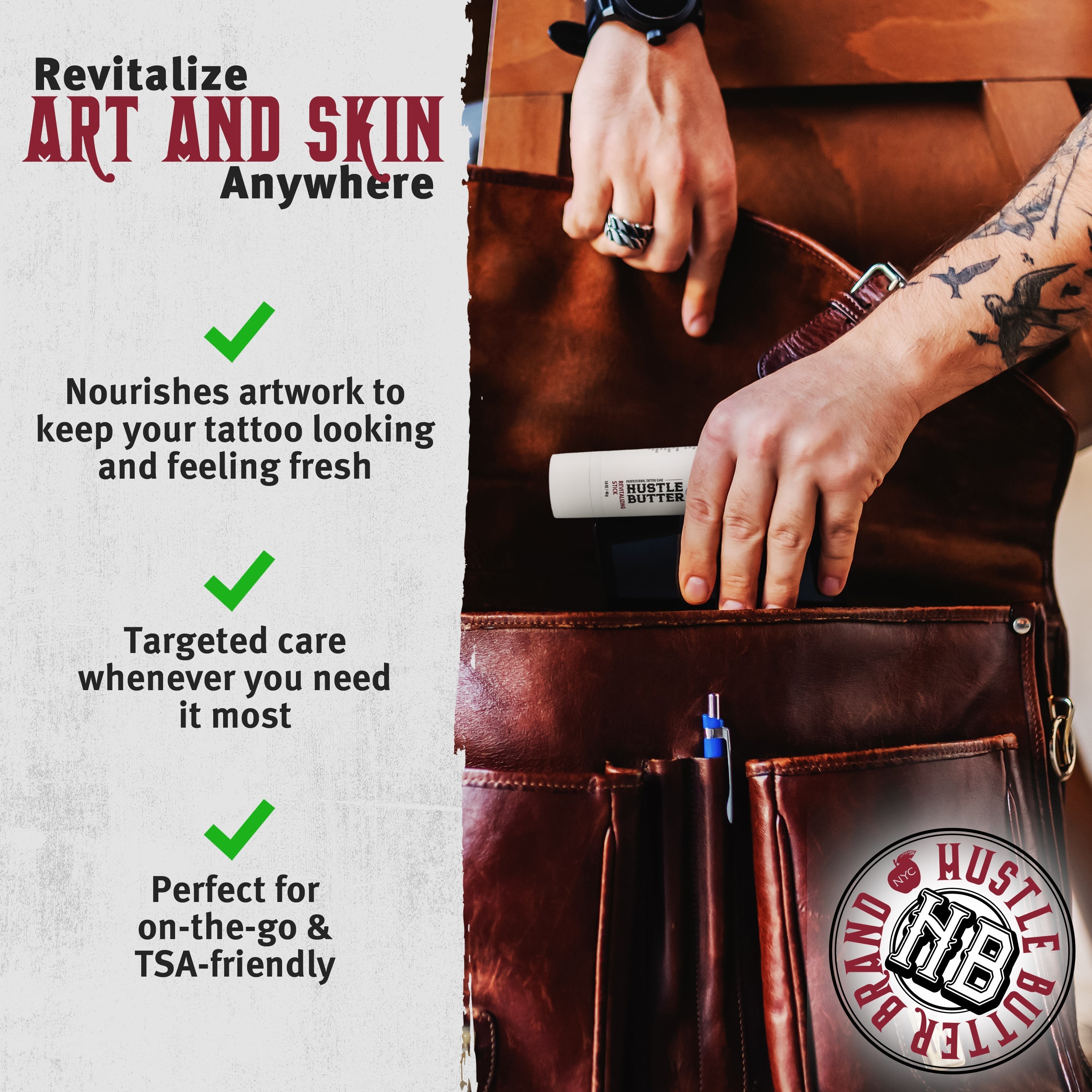 Revitalizing Tattoo Balm Stick - Moisturizing Skin Care