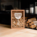 Wine Not? wooden shadow box for collecting wine corks