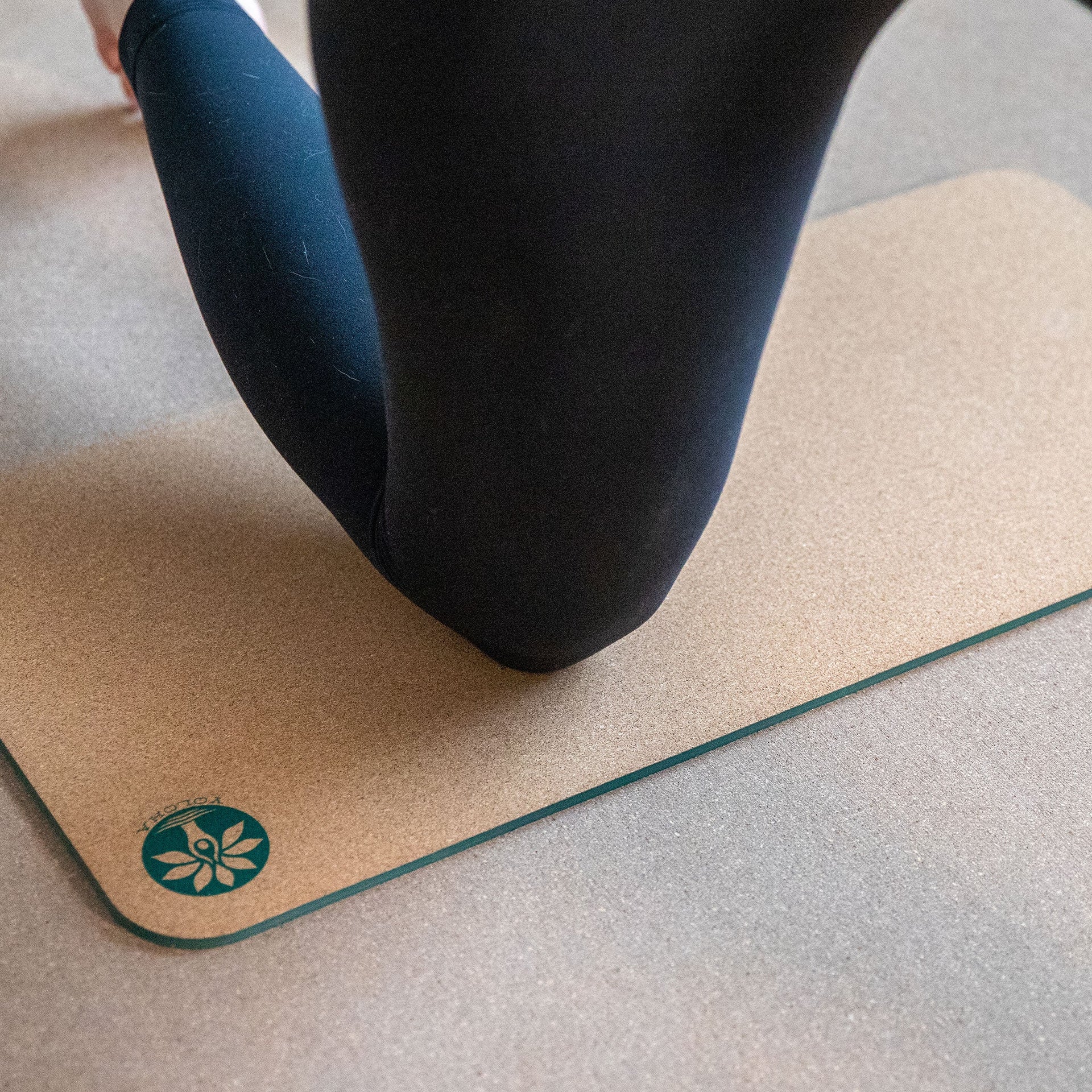 6mm Cork Yoga Pad for Extra Joint and Posture Support