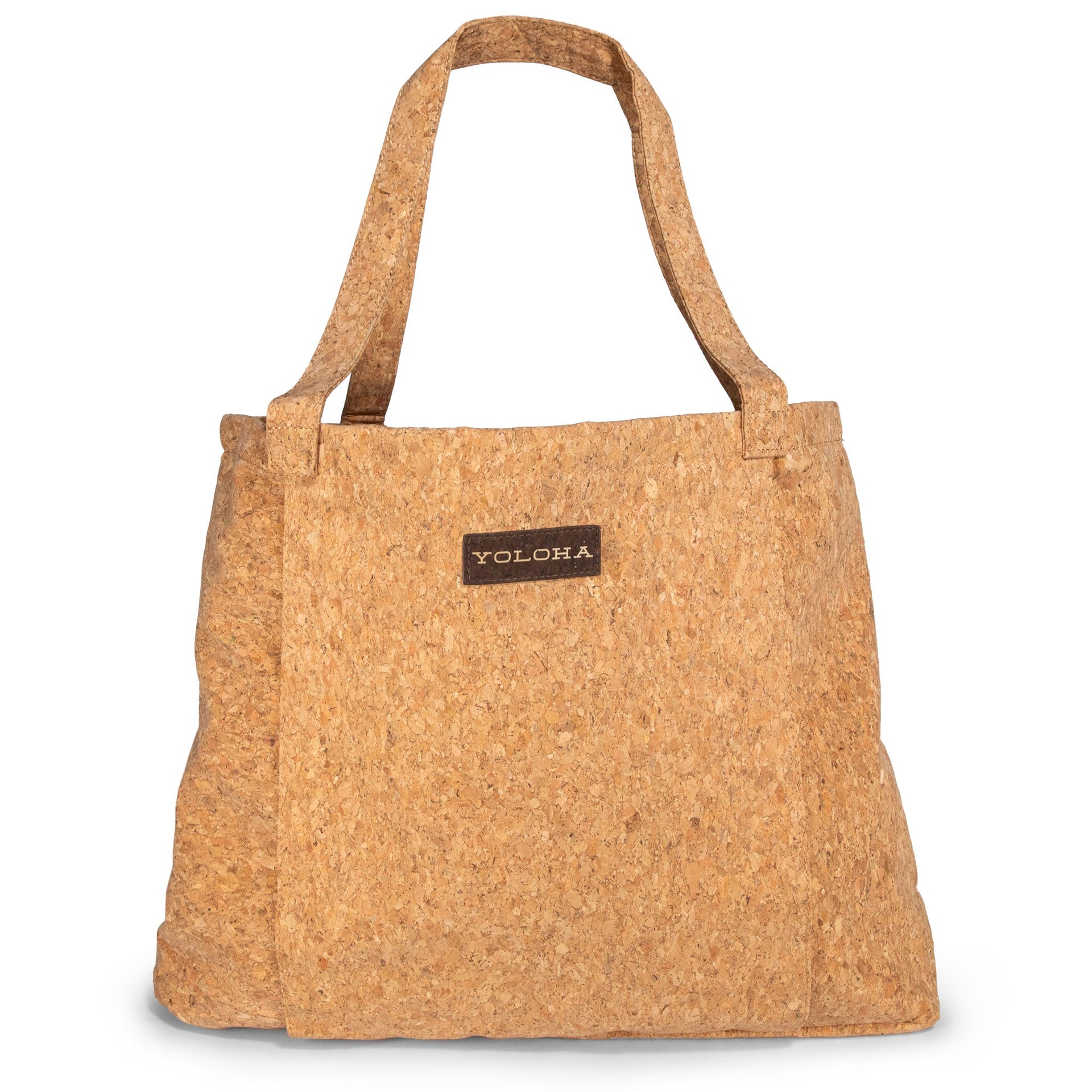 Premium Cork Tote Bag with Yoga Mat Holder for Studio and Daily Use