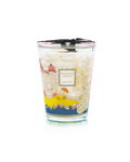 Baobab Collection Côte d'Azur Max 24 candle with blue, yellow, and gold coastal-inspired glass design.