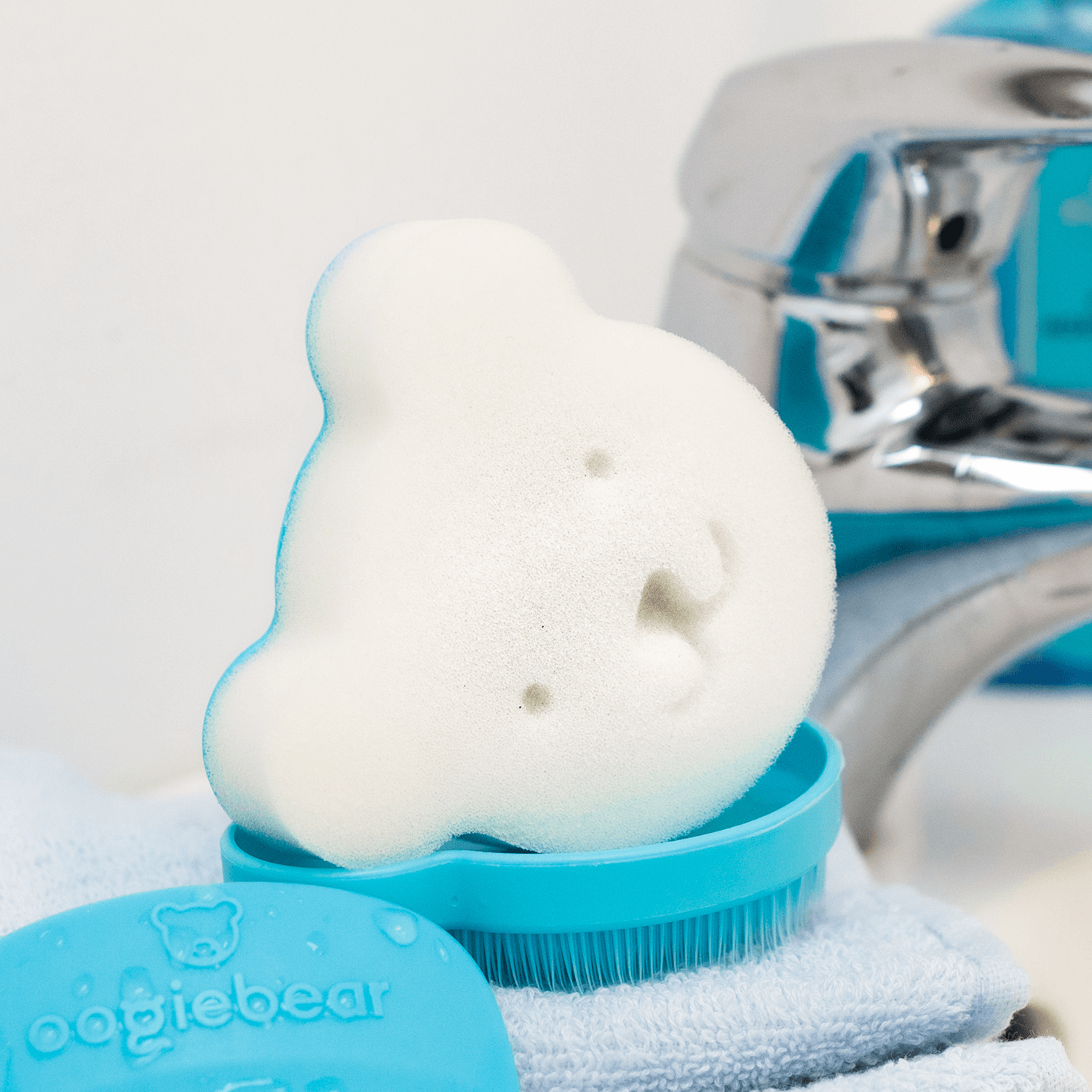 Cradle Cap Kit Replacement Sponge - White & Blue Gentle Skincare