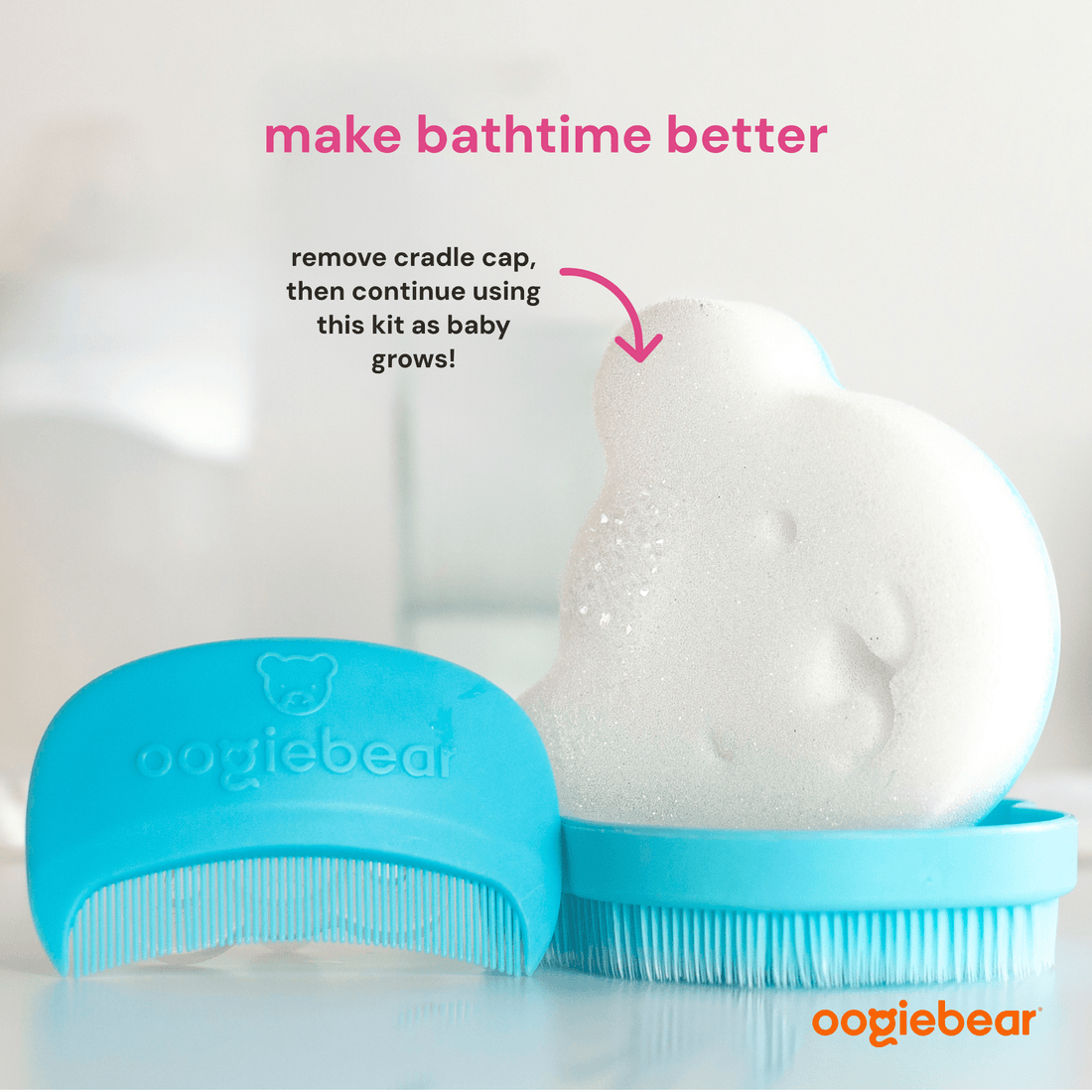 Baby Cradle Cap Kit - Two-Step Scalp Exfoliator & Grooming Set