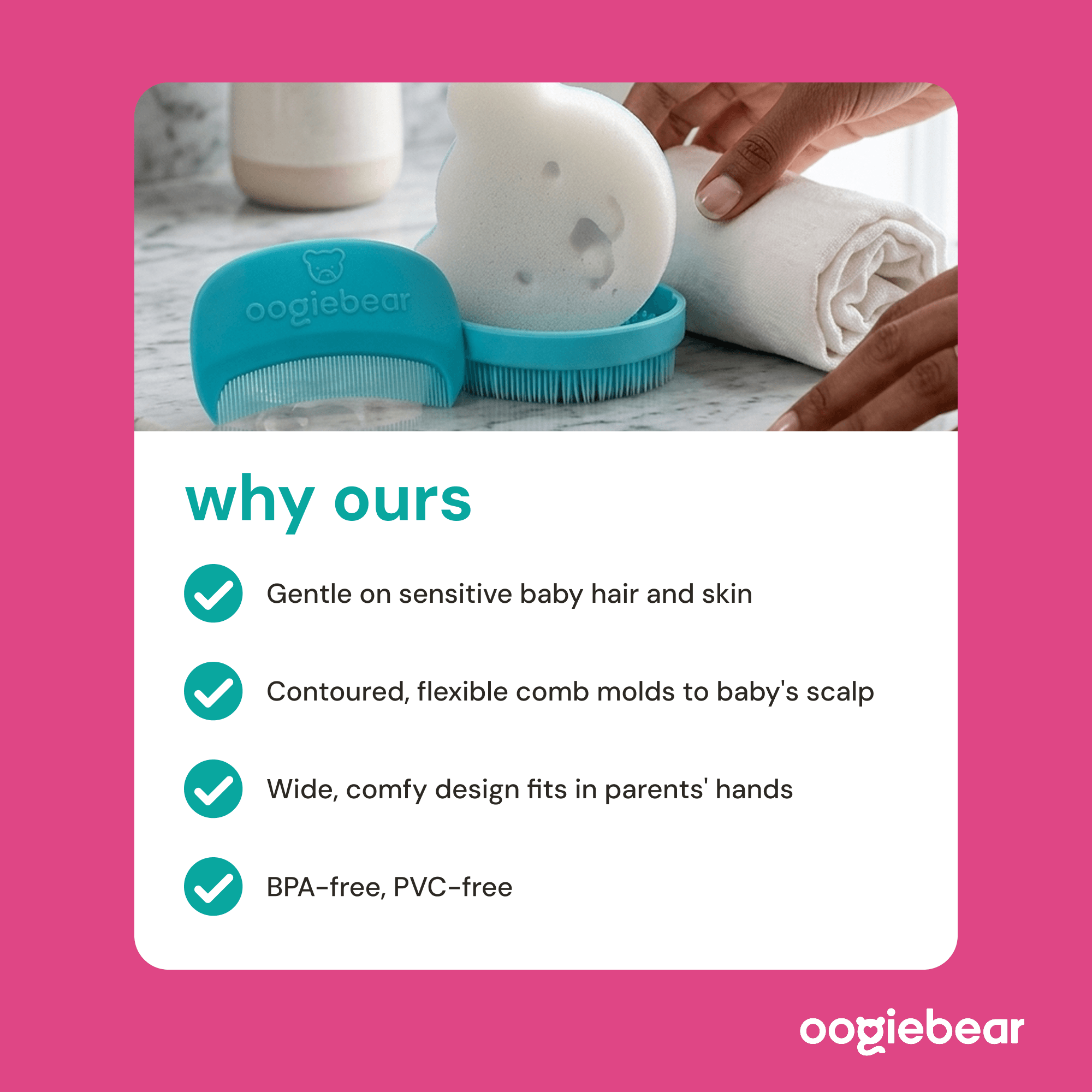 Baby Cradle Cap Kit - Two-Step Scalp Exfoliator & Grooming Set