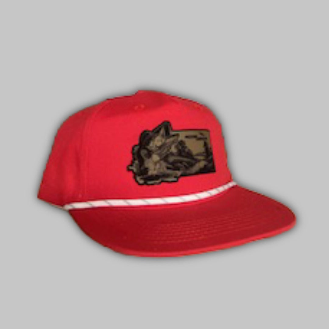 Classic bass fishing rope hat with visor trim for outdoor comfort