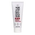 Hustle Butter Mineral Sunscreen Lotion SPF 50 in white and black packaging
