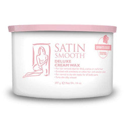14oz container of Satin Smooth Deluxe Cream Wax for professional hair removal