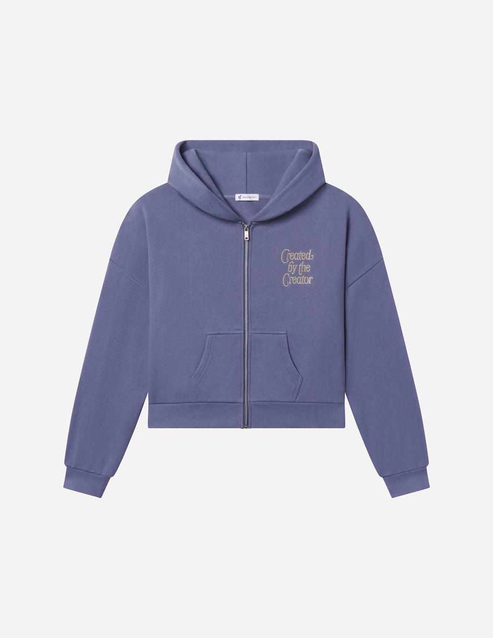 Plum Full-Zip Hoodie Relaxed Fit Cotton Essential
