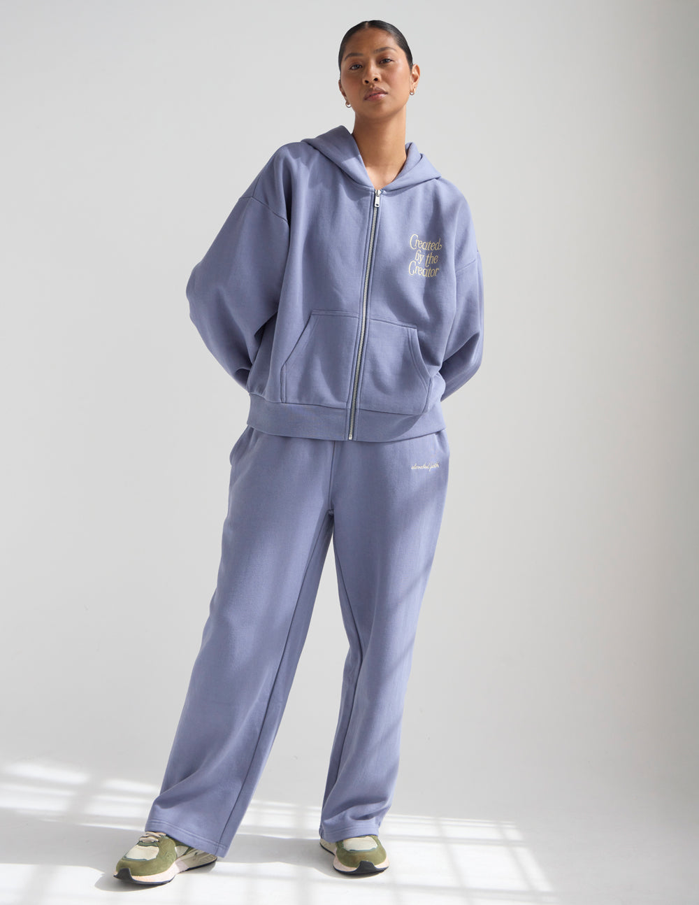 Plum Full-Zip Hoodie Relaxed Fit Cotton Essential