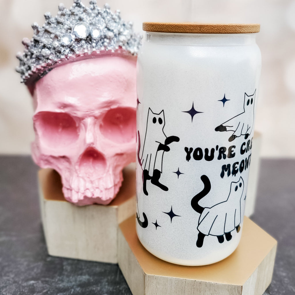 Creepy Ghost Cat Halloween Cup