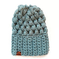 Crochet Slouch Hat | Succulent Blue Slouchy Beanie