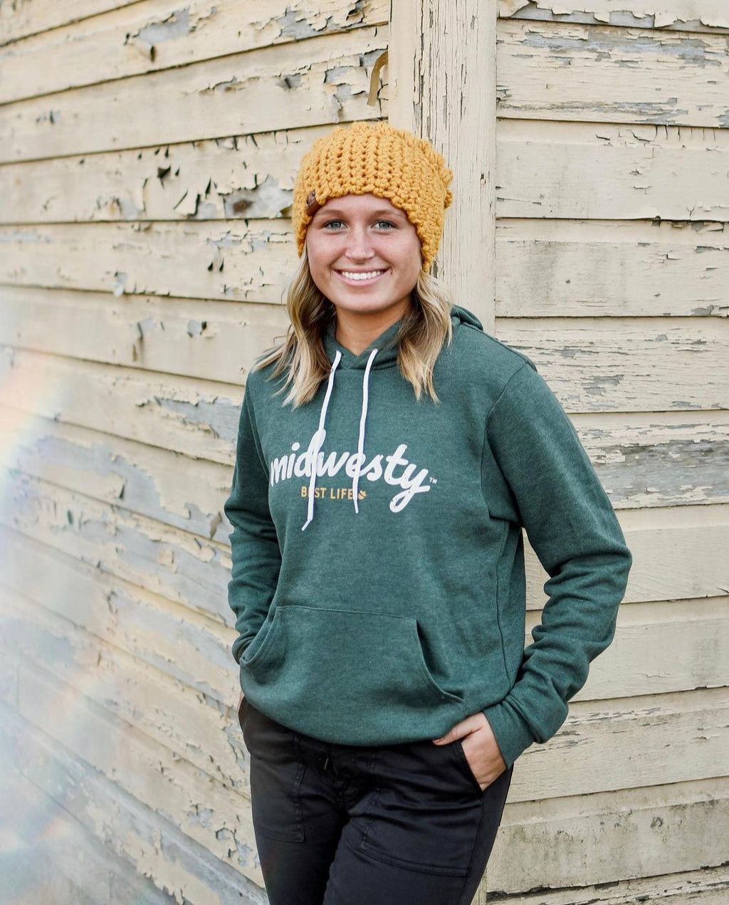 Crochet Slouch Hat | Yellow Slouchy Beanie