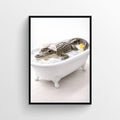 Crocodile Animal Bathroom Tub Poster