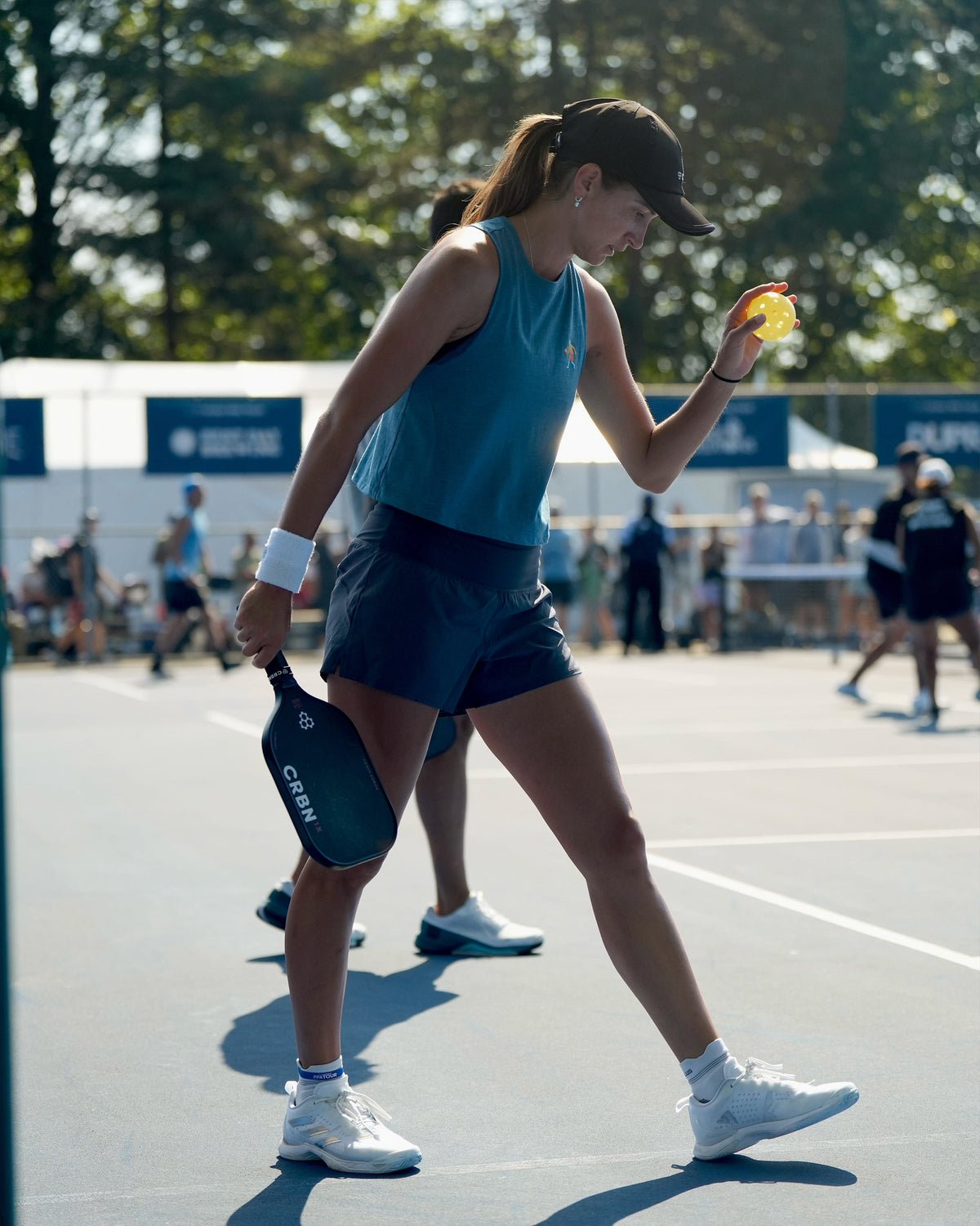 Women's Racerback Cropped Tank for Pickleball and Activewear - Image 2