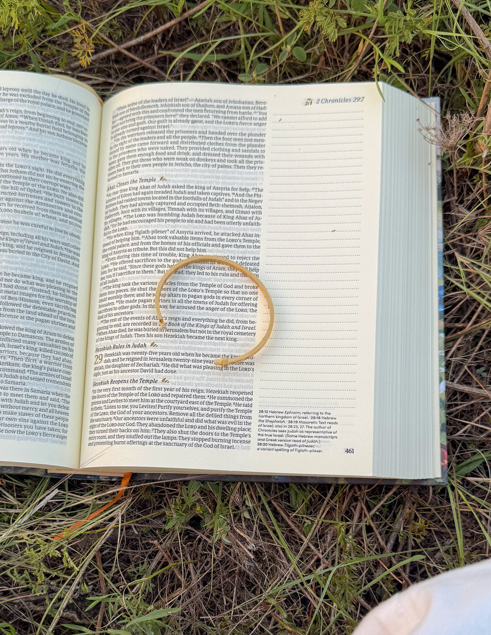 Gold Cross Cuff Bracelet