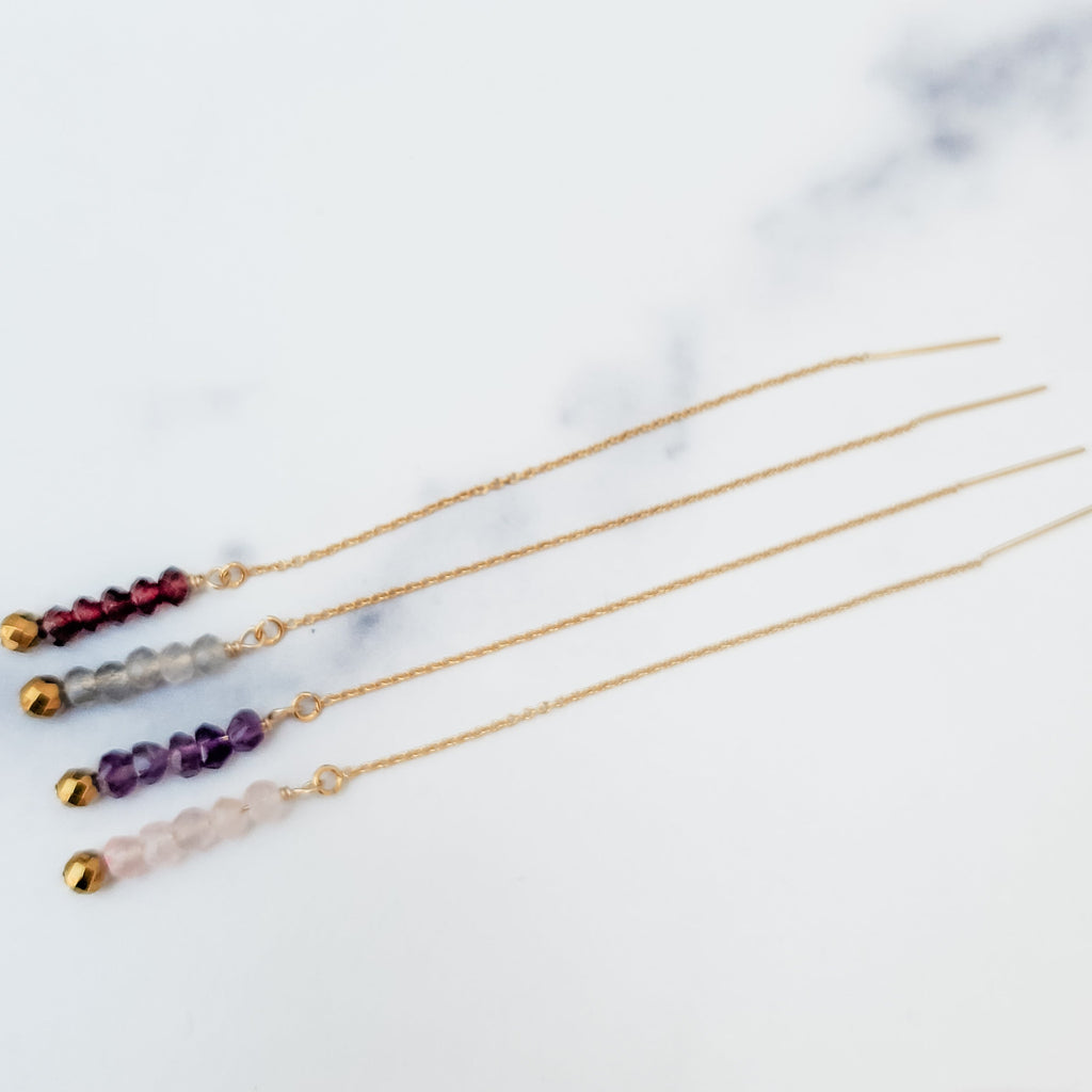 Crystal Threader Earrings