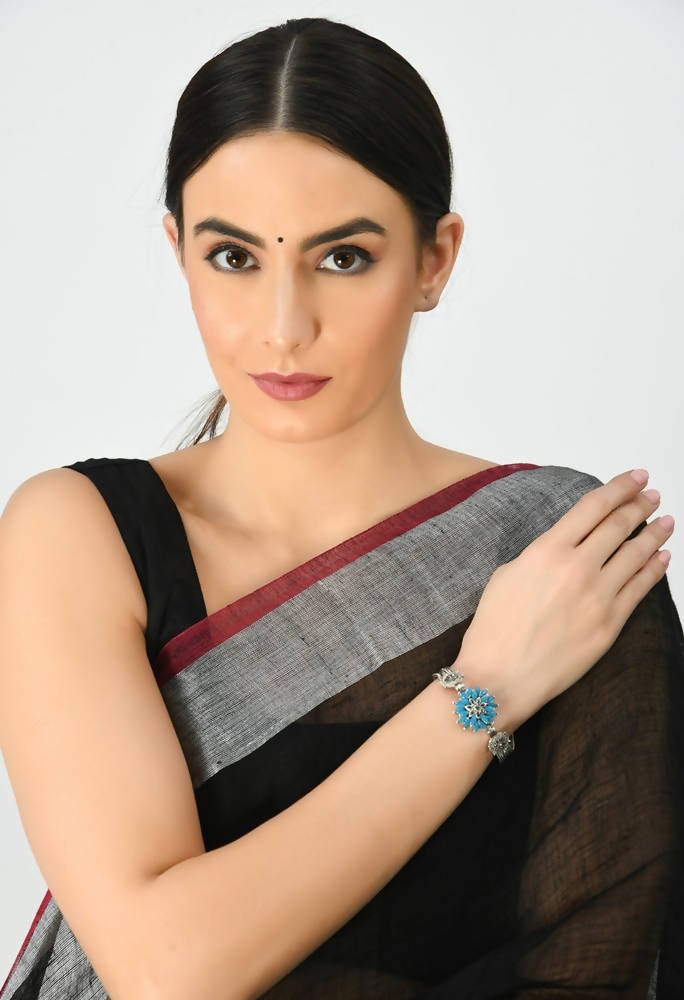 Kamal Johar Oxidised Alloy Handcrafted Bracelet for Women
