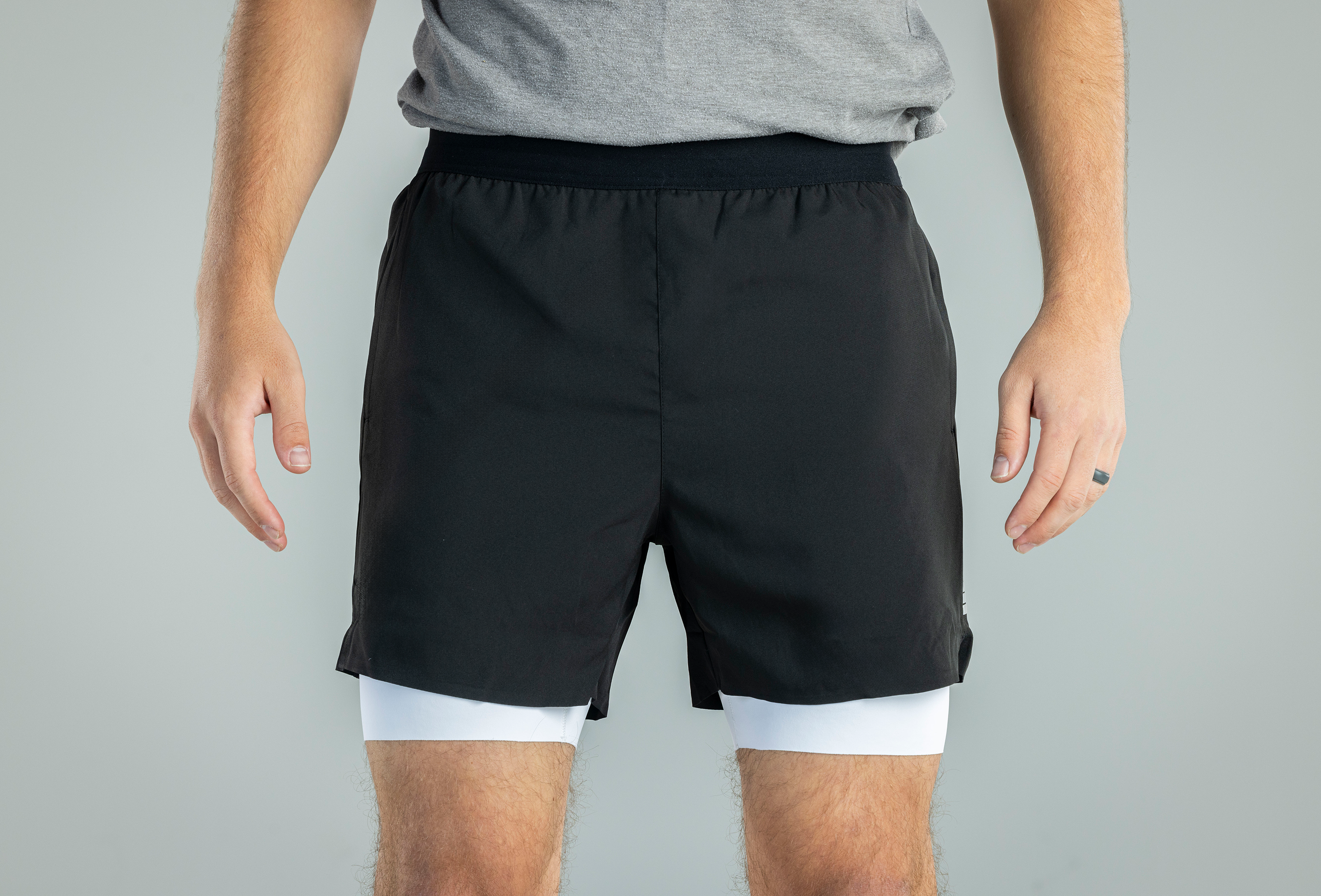 Men's V1 Athletic Shorts - Black Performance